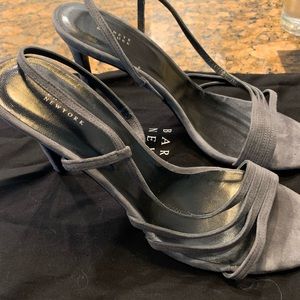 Barneys New York suede sling back heels 41